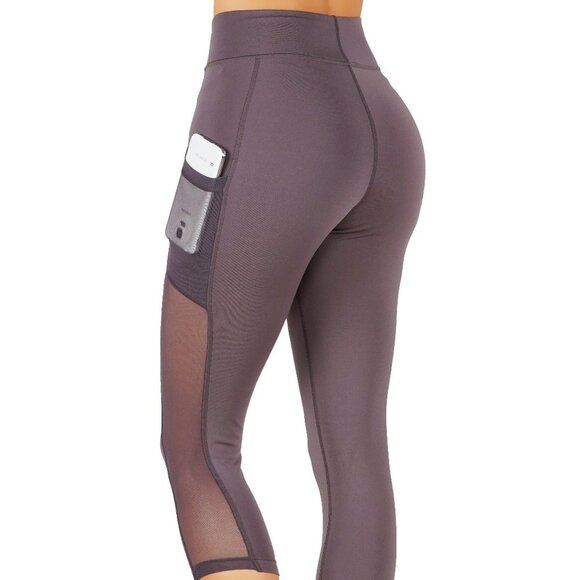 Yoga Capri leggings with pockets and mesh - Picture 2 of 5